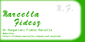 marcella fidesz business card